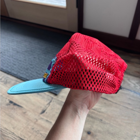 Colorful Topo Designs Mesh Cap with Grid Pattern - Picture 2 of 3